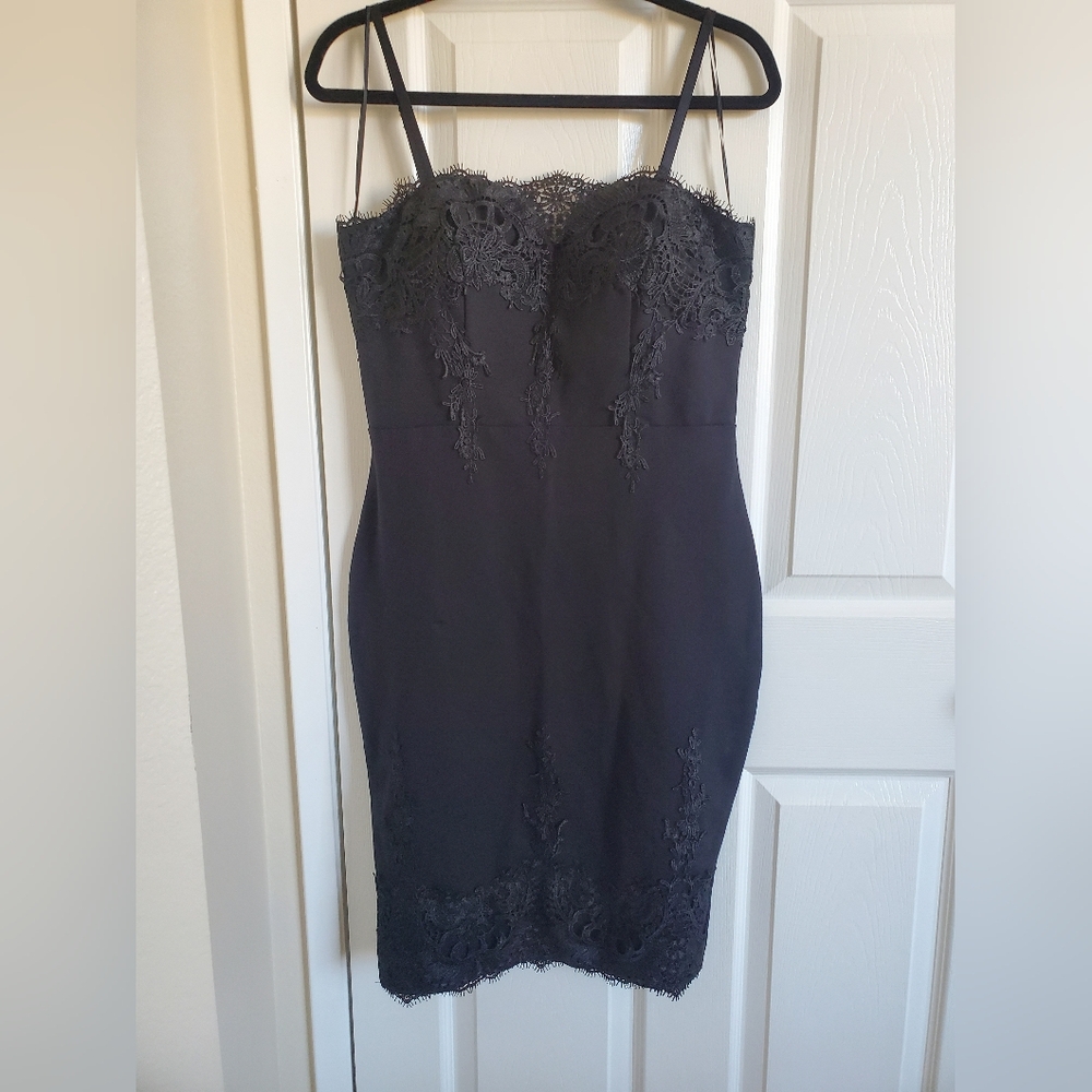 Little Black Dress With Applique XL